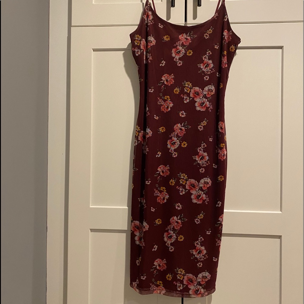 ❌SOLD❌ Lined floral dress.